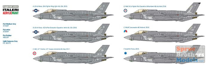 ITA2506 1:32 Italeri F-35A Lightning II - Sprue Brothers Models LLC