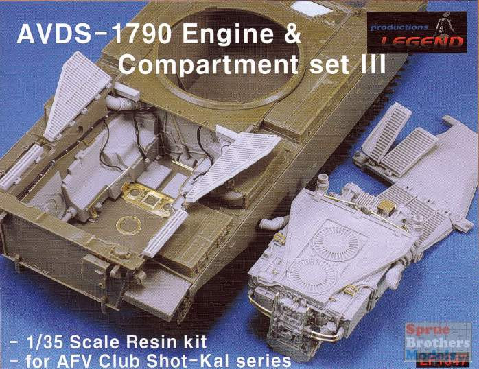 LEG1347 1:35 Legend AVDS-1790 Engine / Compartment Set III (for