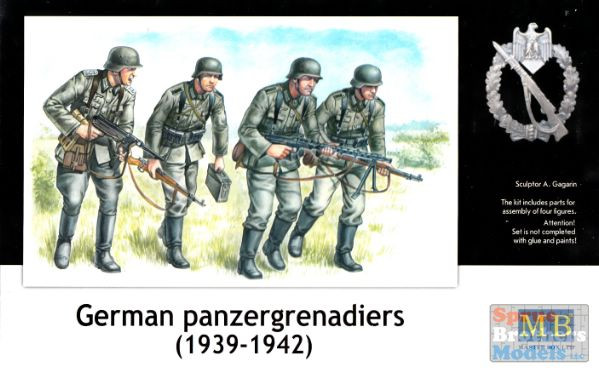MBM35013 1:35 MB Masterbox German Panzergrenadiers 1939-42 Figure