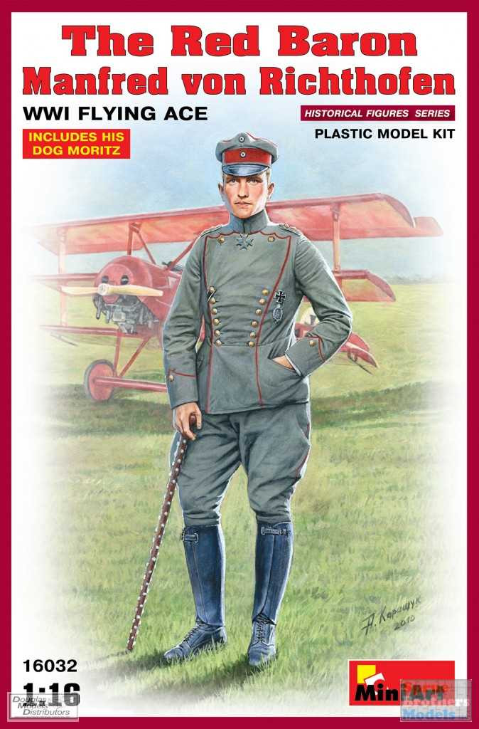 MIA16032 1:16 Miniart Figure - The Red Baron Manfred von