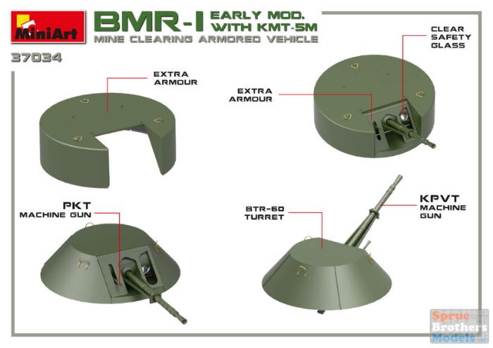 MIA37034 1:35 Miniart BMR-1 Early Mod with KMT-5M Mine Clearing