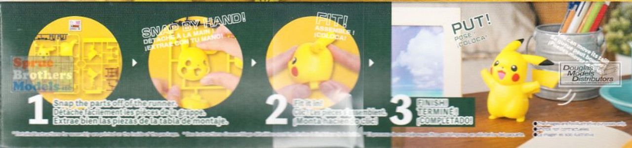 Bandai Hobby - Pokemon Model Kit Quick!! 01 Pikachu (2541922)