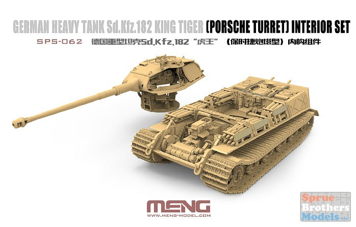 MNGSPS062 1:35 Meng Sd.Kfz.182 King Tiger (Porsche) Interior Set