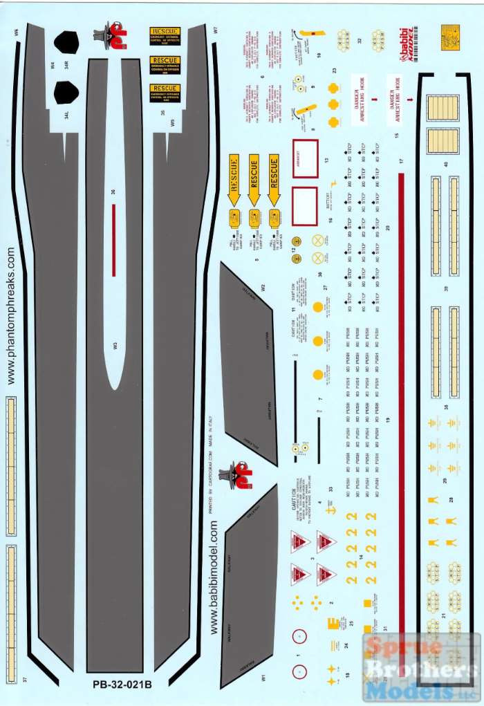 PPD32021 1:32 Phantom Phreaks Decals - F-4B Phantom II VF-161 MiG