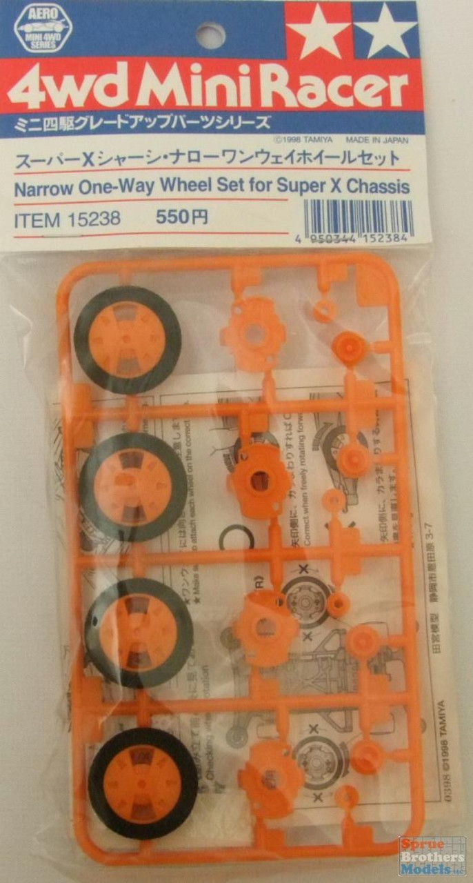 TAM15238 Tamiya 4WD MiniRacer Accessory - Narrow One-Way Wheel Set