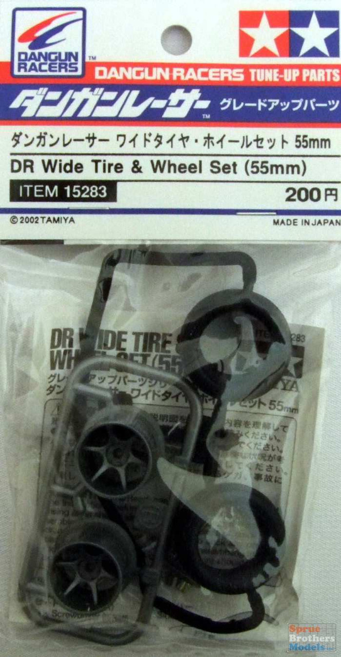 TAM15283 Tamiya Dangun Racers Tune Up Parts - DR Wide Tire & Wheel