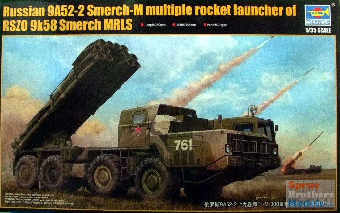 TRP01020 1:35 Trumpeter Russian 9A52-2 Smerch-M Mulitple Rocket