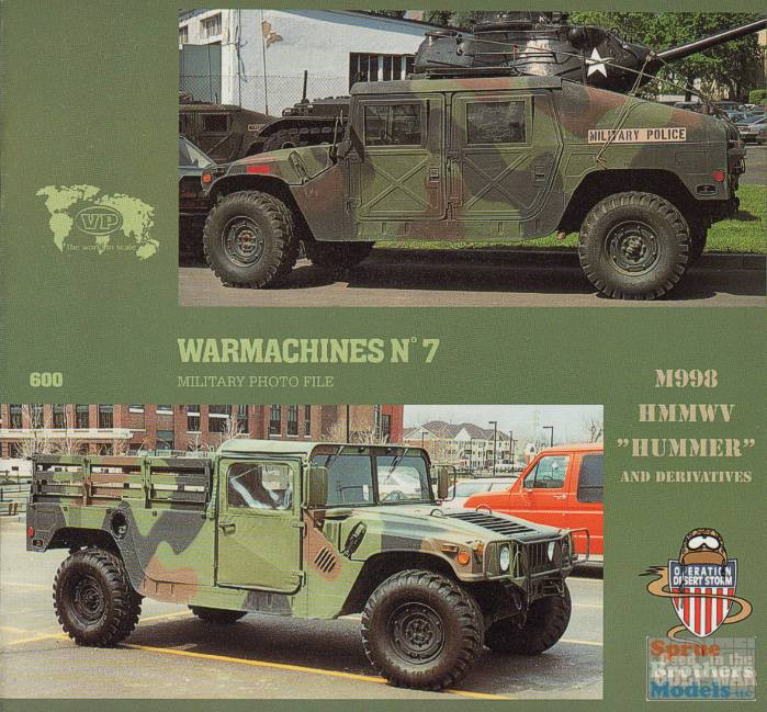VER0600 Verlinden War Machines Book #7 - M998 HMMWV Hummer And