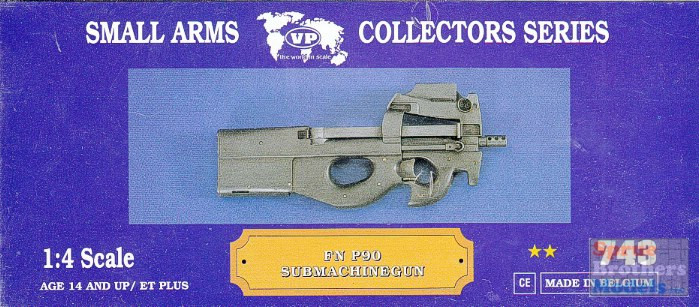 ミリタリー MODERN FIREARMS COLLECTION P90 VER0743 1:4 Verlinden FN P90 Submachine Gun - Sprue Brothers