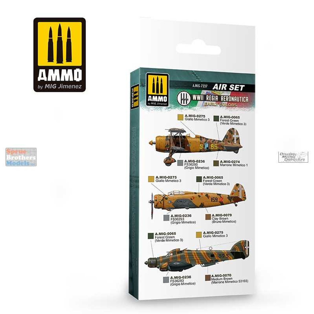 AMM7237 AMMO by Mig Paint Set WWII Regia Aeronautica Early