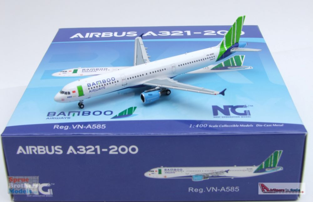 NGM13025 1:400 NG Model Bamboo Airways Airbus A321-200 Reg #VN