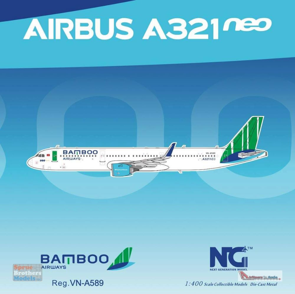 NGM13027 1:400 NG Model Bamboo Airways Airbus A321neo Reg #VN-A589