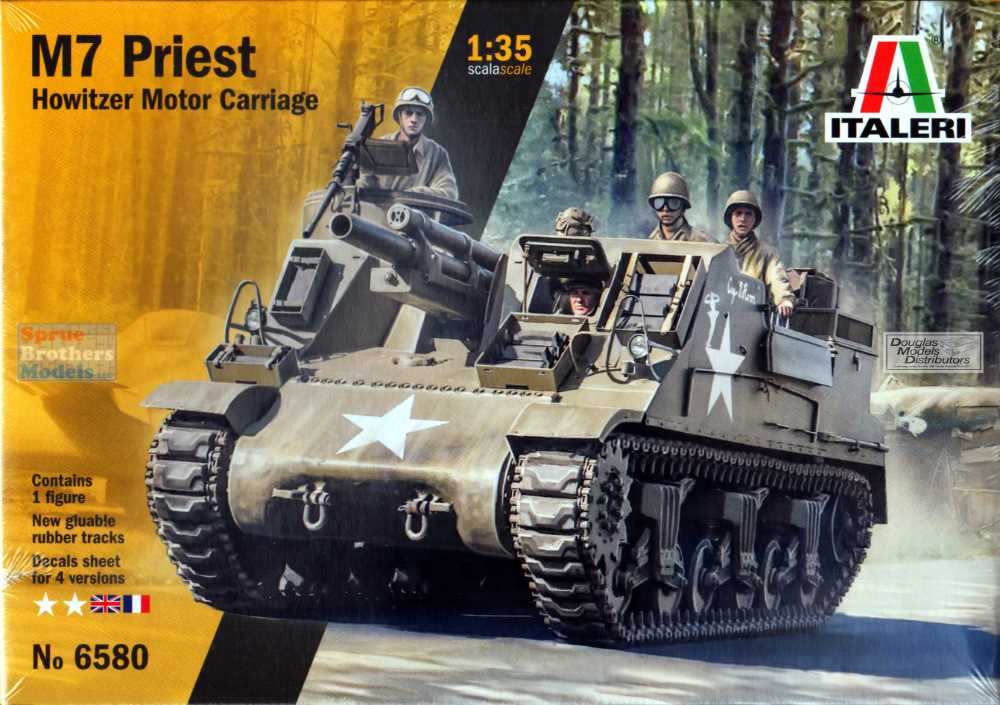 ITA6580 1:35 Italeri M7 Priest Howitzer Motor Carriage - Sprue