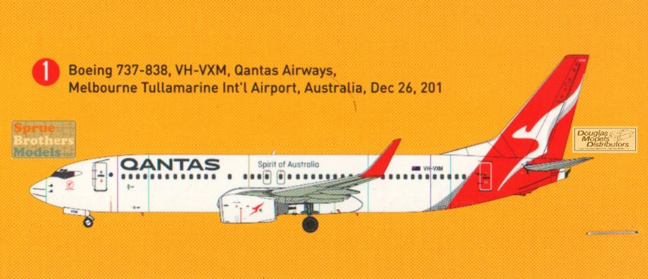 BPK72018 1:72 Big Planes Kits 737-800 Qantas