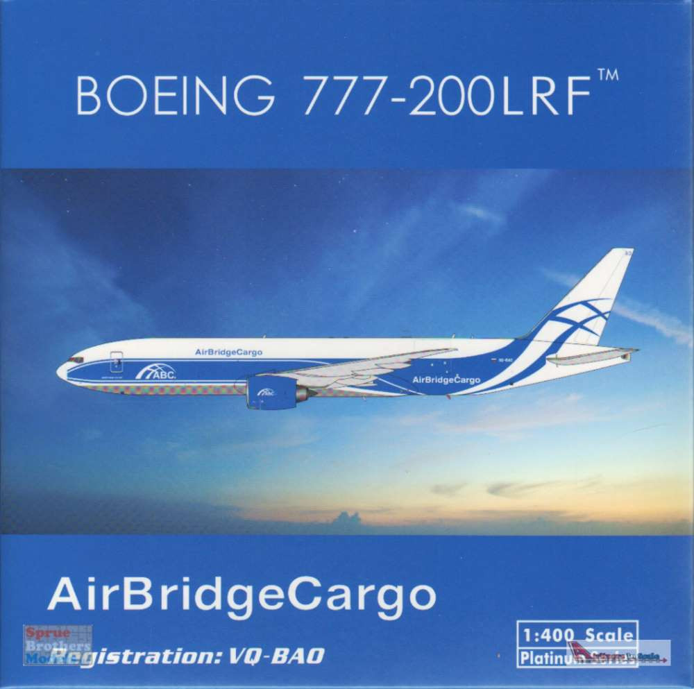 PHX11667 1:400 Phoenix Model AirBridge Cargo B777-200LRF Reg #VQ
