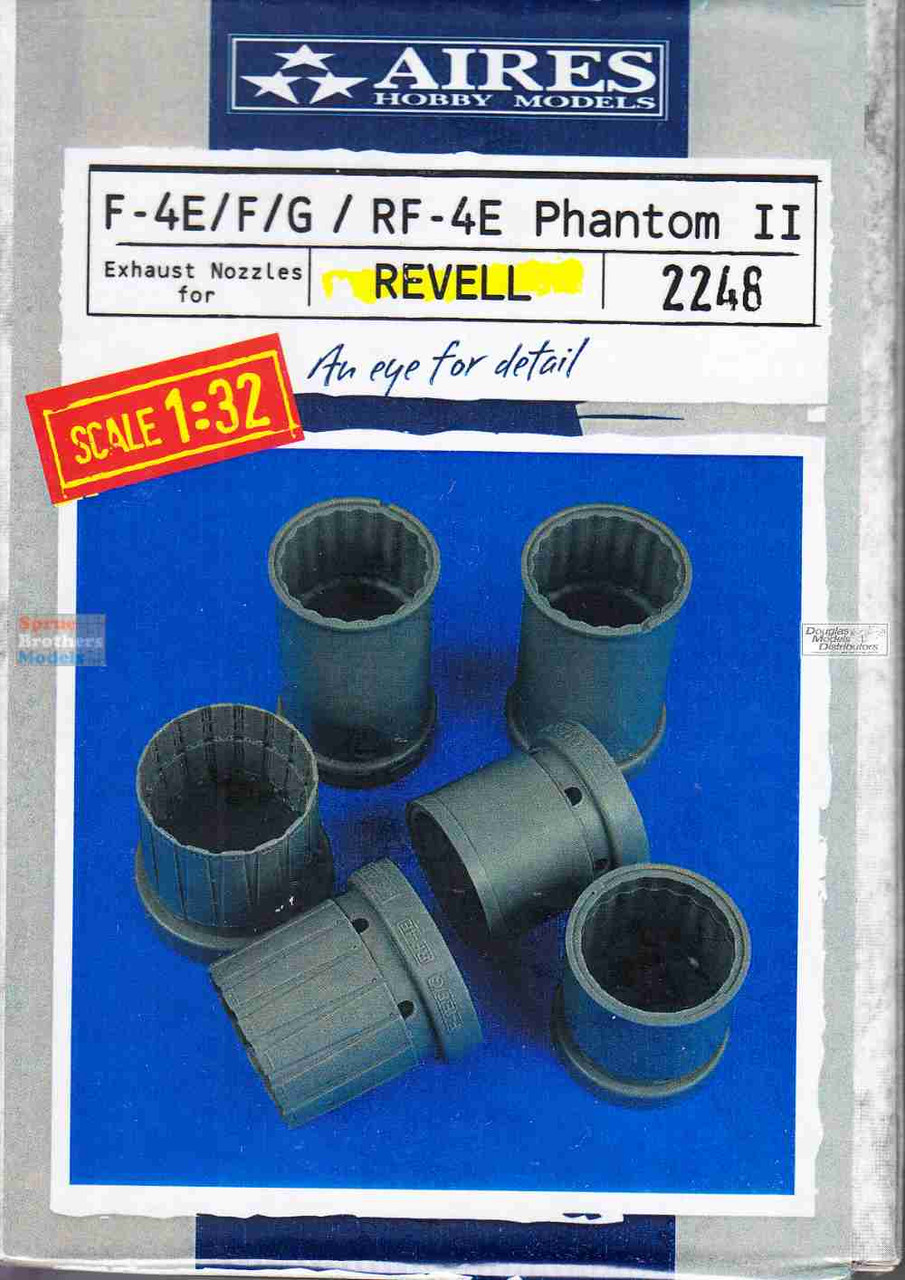 ARS2248 1:32 Aires F-4E F-4F F-4G RF-4E Phantom II Exhaust Set