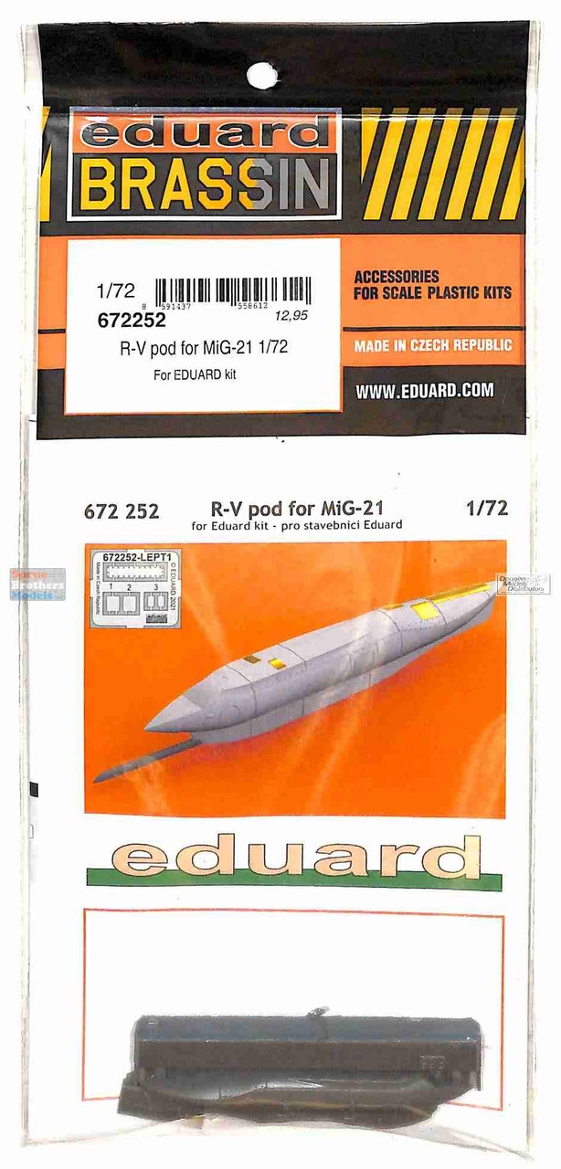 EDU672252 1:72 Eduard Brassin R-V Pod for MiG-21 (EDU kit) - Sprue