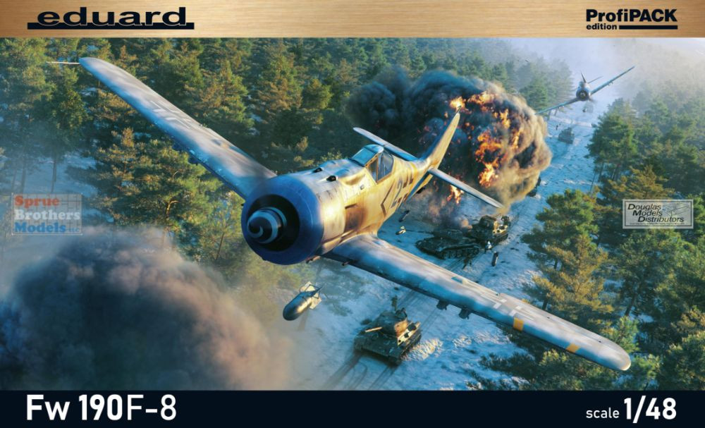 EDU82139 1:48 Eduard Fw 190F-8 ProfiPACK - Sprue Brothers Models LLC
