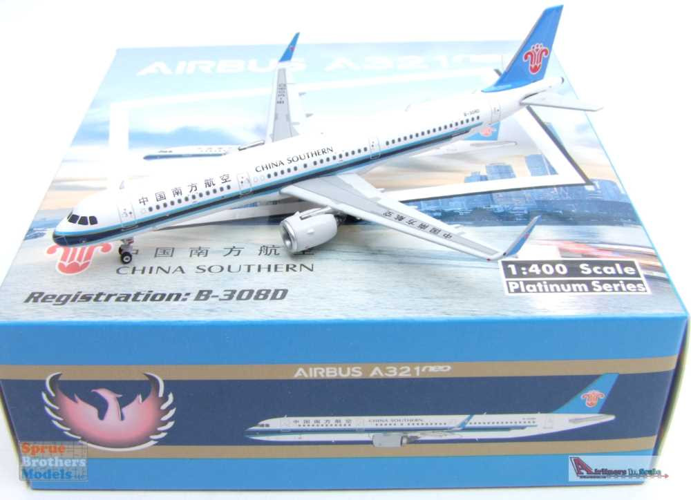 PHX11669 1:400 Phoenix Model China Southern Airbus A321neo Reg #B