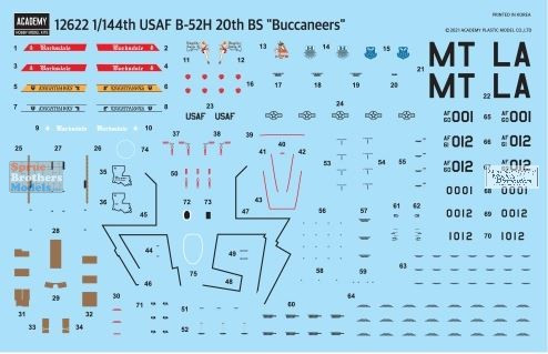ACA12622 1:144 Academy USAF B-52H Stratofortress '20th BS
