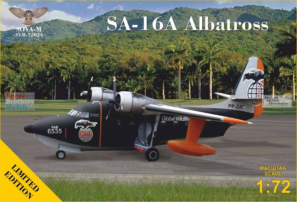 Maquette Avion Grumman SA-16A Albatross - SOVA-M 1/72 - Kit Plastique Neuf