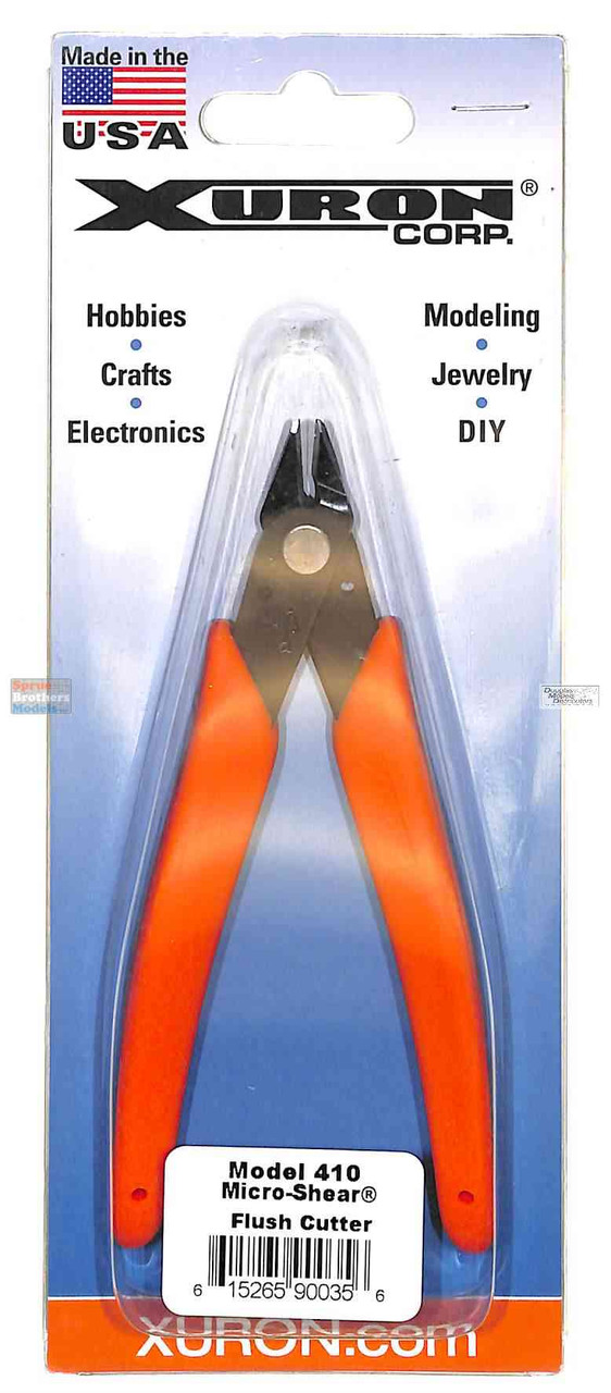 Xuron 410A Micro-Shear Ultraflush Cutter - Carbon Steel Precision Cutters For Electronics & Crafts