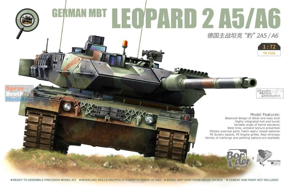 BDMTK7201 1:72 Border Model Leopard 2 A5/A6 - Sprue Brothers