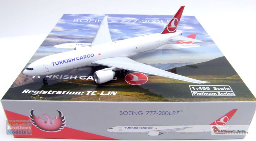PHX11675 1:400 Phoenix Model Turkish Cargo B777-200LRF Reg #TC-LJN