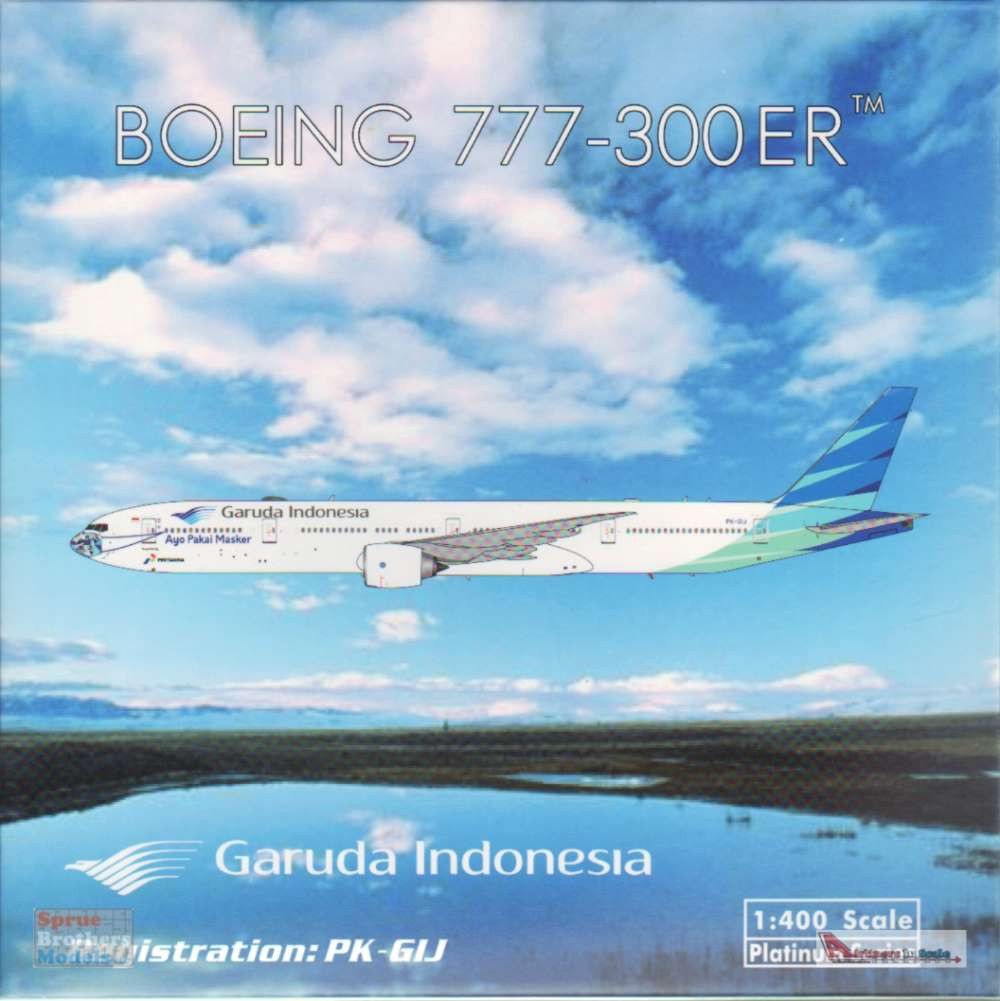 PHX11683 1:400 Phoenix Model Garuda Indonesia B777-300ER Reg #PK