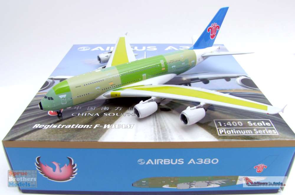 PHX11671 1:400 Phoenix Model China Southern Airbus A380 Reg #F