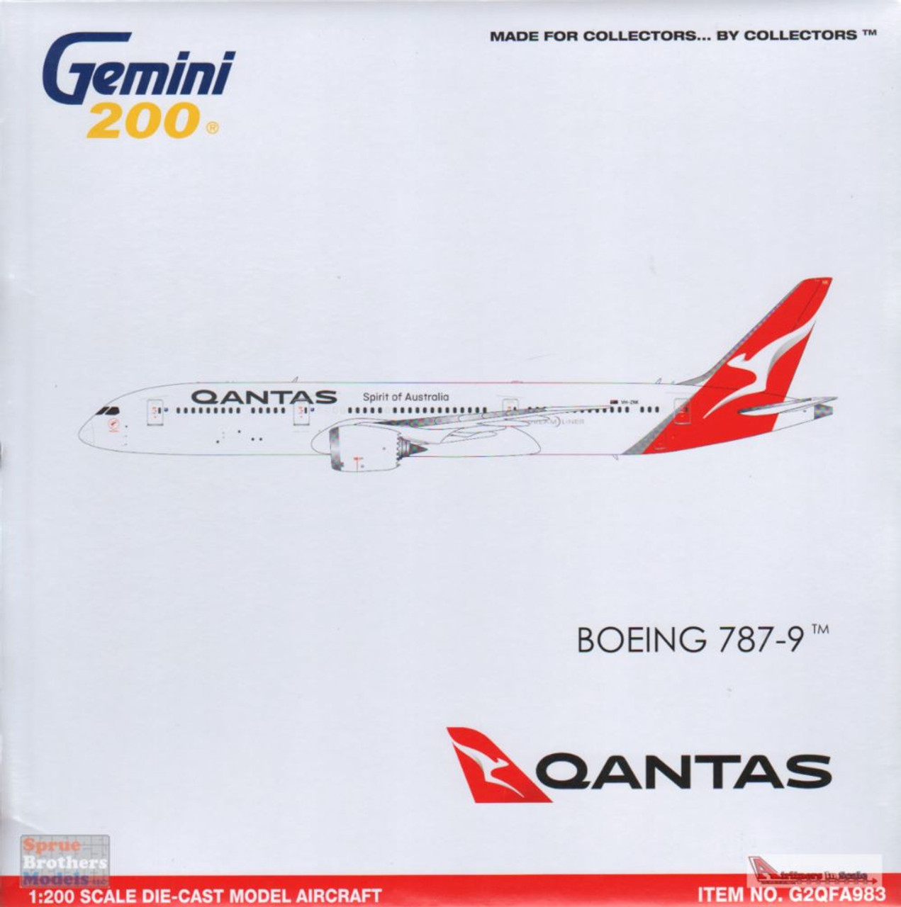 GEMG20983 1:200 Gemini Jets Qantas B787-9 Reg #VH-ZNK  (pre-painted/pre-built)