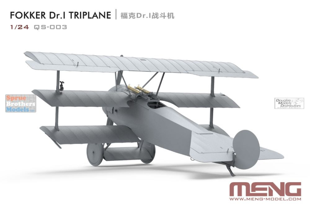 MNGQS003 1:24 Meng Fokker Dr.I Triplane - Sprue Brothers Models LLC