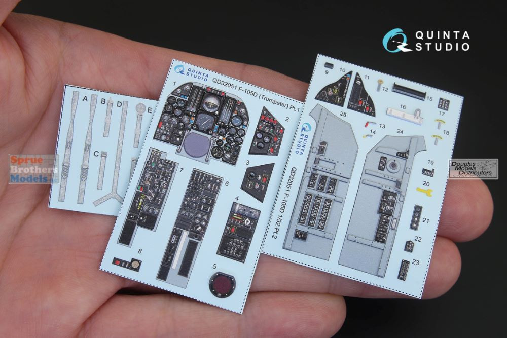QTSQD32051 1:32 Quinta Studio Interior 3D Decal- F-105D