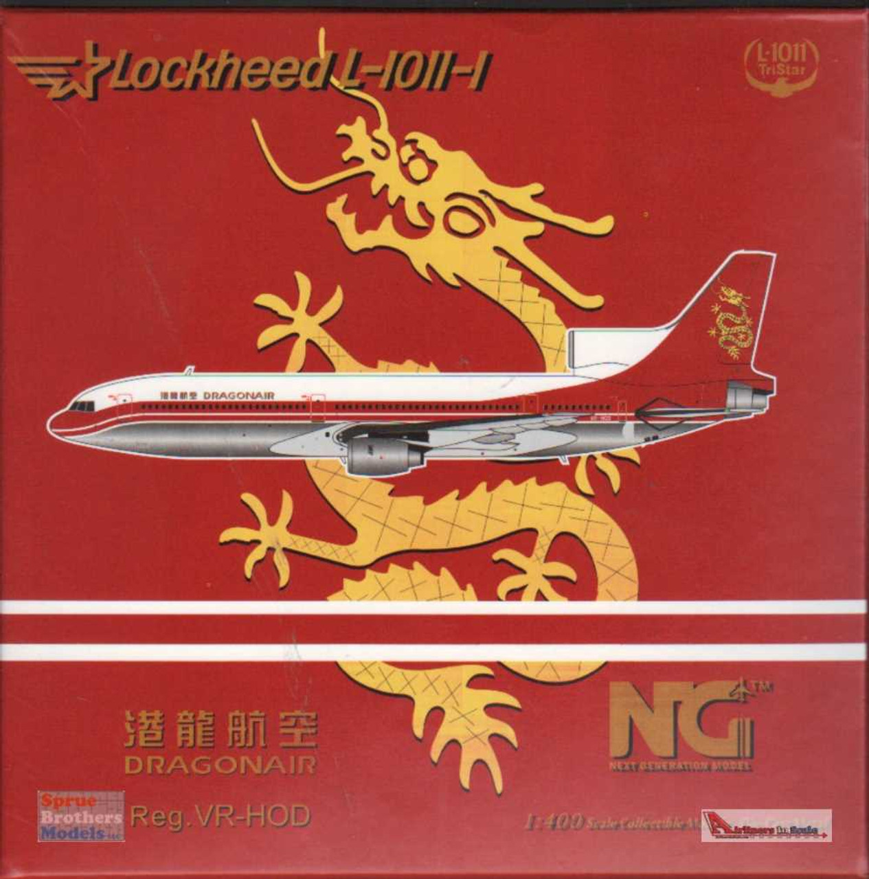 NGM31022 1:400 NG Model Dragonair Lockheed L-1011-1 Reg #VR-HOD  (pre-painted/pre-built)