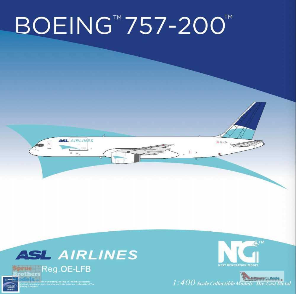 NGM53172 1:400 NG Model ASL Airlines B757-200 Reg #OE-LFB (pre