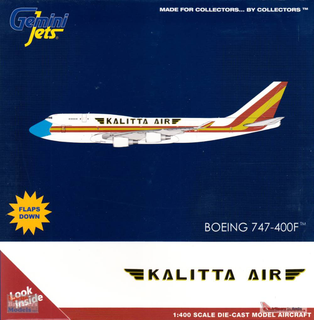 GEMGJ1999F 1:400 Gemini Jets Kalitta Air 747-400BCF Reg #N744CK