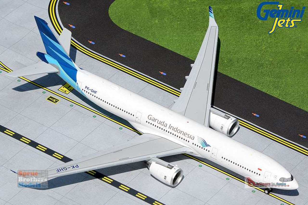 GEMG20969 1:200 Gemini Jets Garuda Indonesia A330-900neo Reg #PK-GHF  (pre-painted/pre-built)