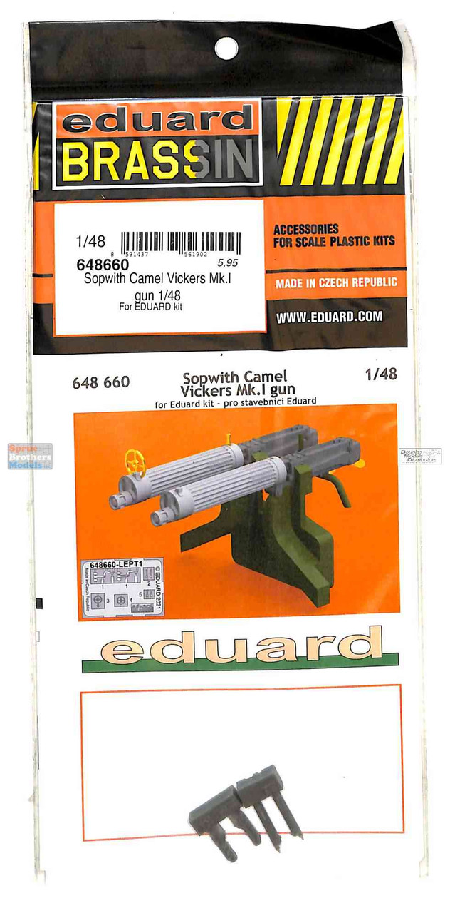EDU648660 1:48 Eduard Brassin Sopwith Camel Vickers Mk.I Gun Set
