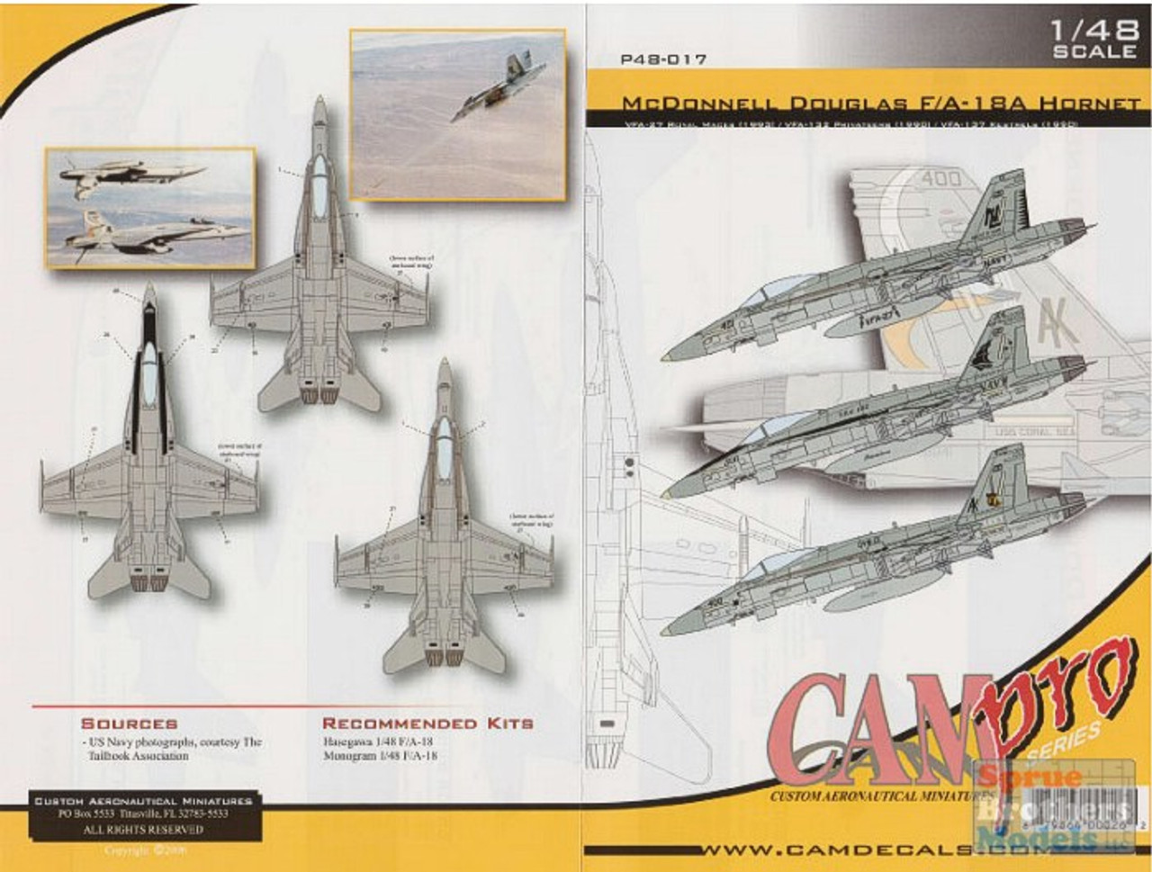 SuperScale Decals 1:32 F-18 Hornet VFA-132 CAG #32-94 