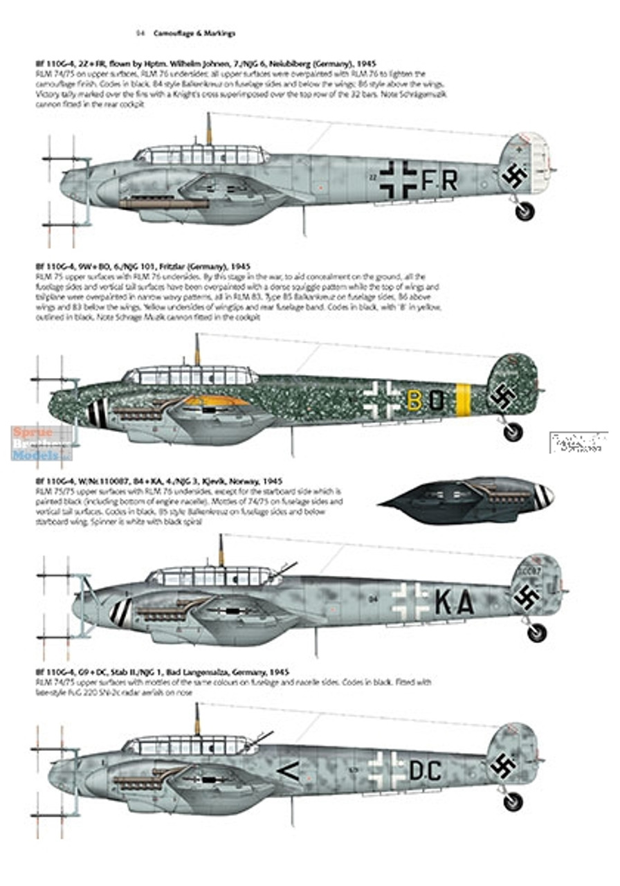 VWPAM017 Valiant Wings Publishing Airframe & Miniature No.17 The  Messerschmitt Bf 110: A Complete Guide to the Luftwaffe's Famous Zerstorer