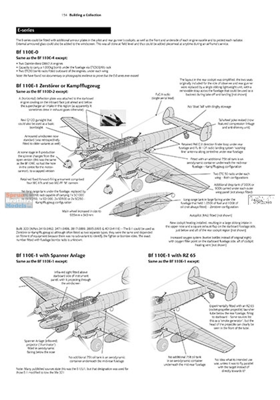 VWPAM017 Valiant Wings Publishing Airframe & Miniature No.17 The  Messerschmitt Bf 110: A Complete Guide to the Luftwaffe's Famous Zerstorer