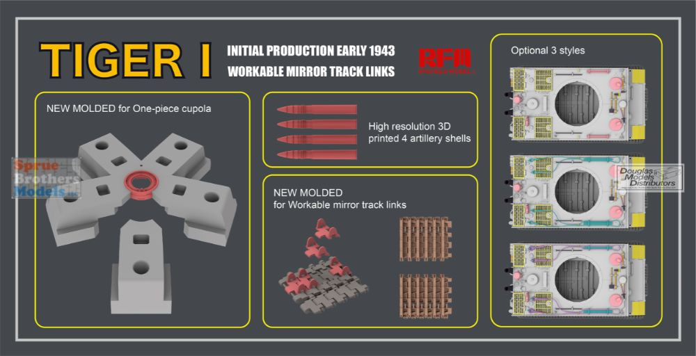 RFMRM5075 1:35 Rye Field Model Tiger I Initial Production Early