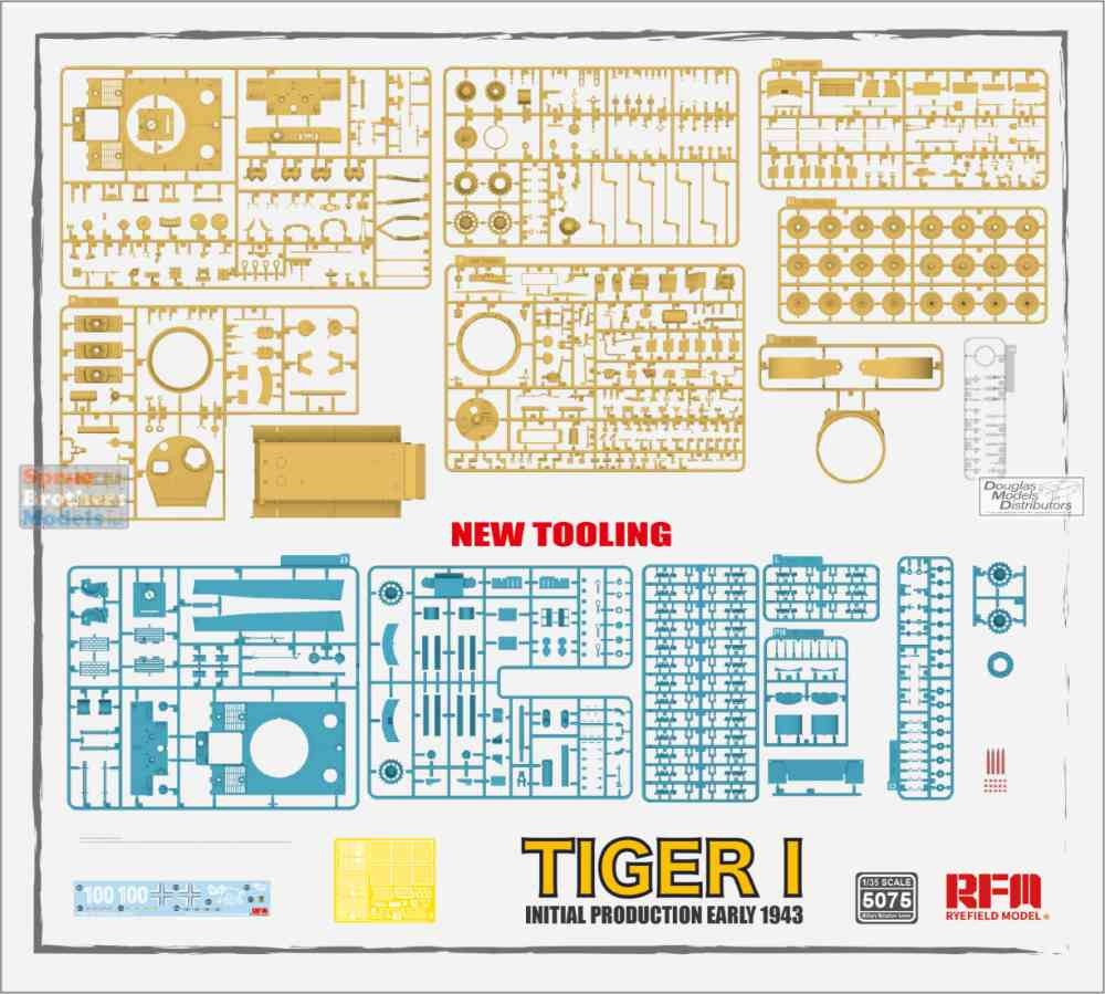 RFMRM5075 1:35 Rye Field Model Tiger I Initial Production Early