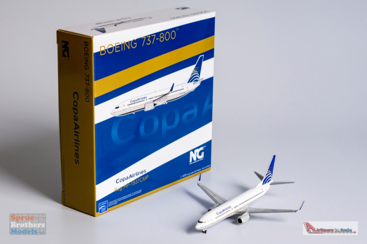 NGM58107 1:400 NG Model Copa Airlines B737-800(W) Reg #HP-1537CMP  (pre-painted/pre-built) Sprue Brothers Models LLC