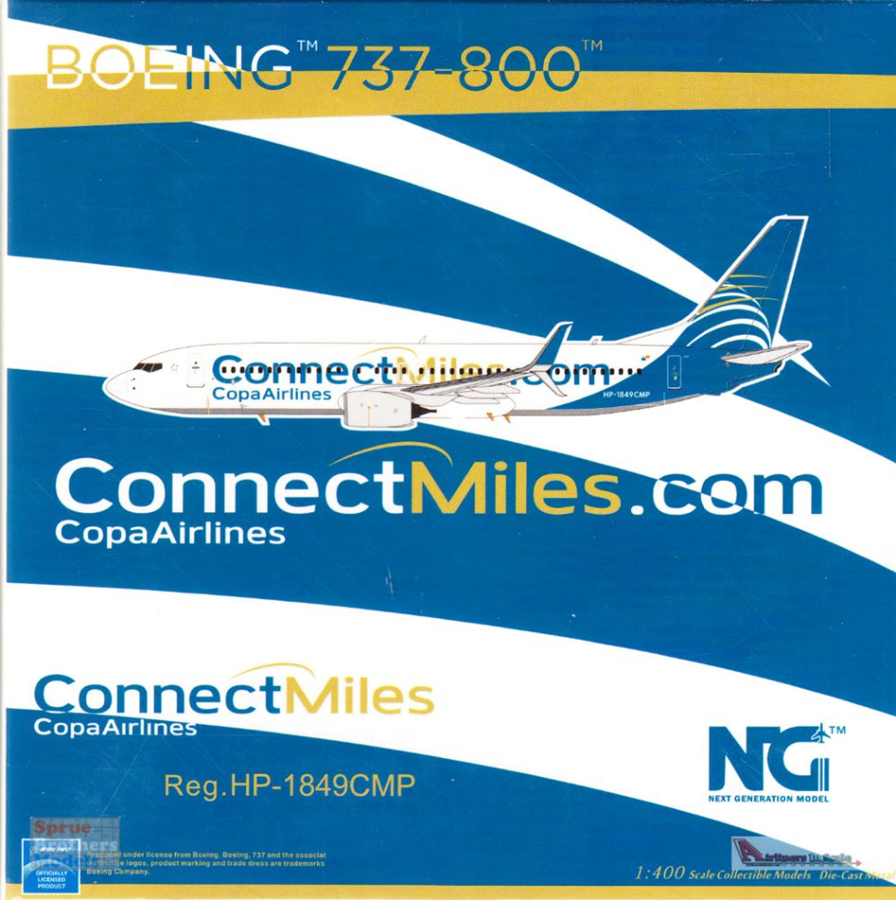  NGM58109 1:400 NG Model Copa Airlines B737-800(S) Reg  #HP-1539CMP ConnectMiles (pre-Painted/pre-Built) : Arts, Crafts & Sewing