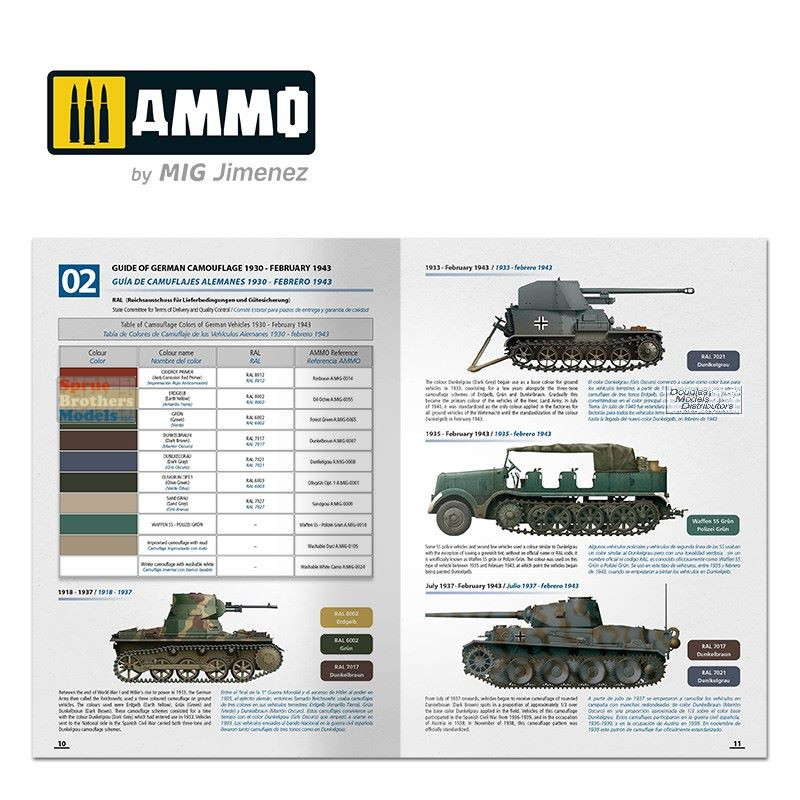 AMM6037 AMMO by Mig How to Paint Early WWII German Tanks - Sprue