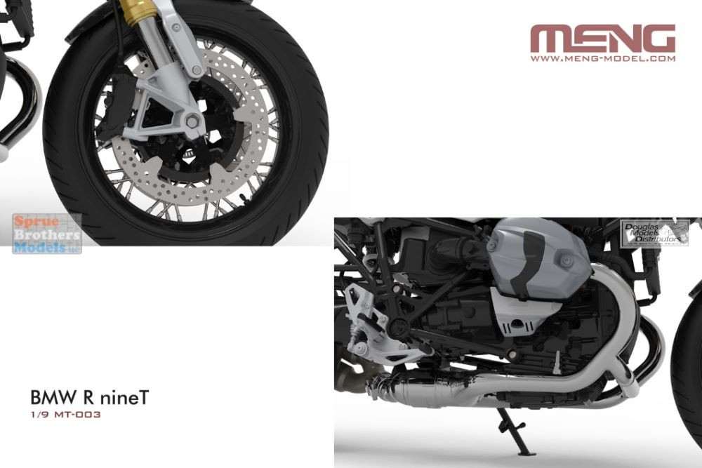 MNGMT003 1:9 Meng BMW R nineT Motorcycle - Sprue Brothers Models LLC