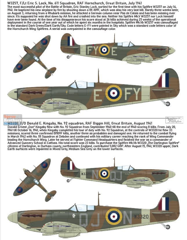 spitfireプロフィール必読　 EDU11153 1:48 Eduard Spitfire Mk.Vb 'Spitfire Story: The Sweeps