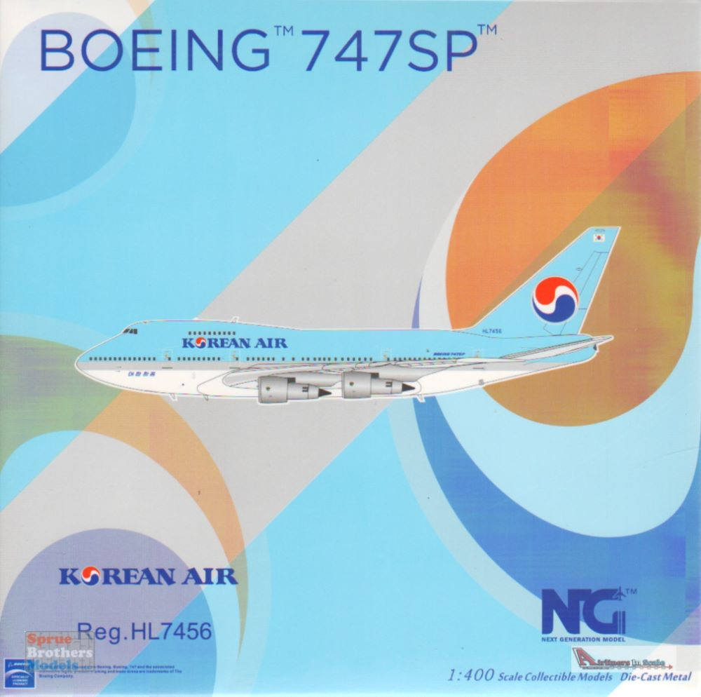 NGM07016 1:400 NG Model Korean Air B747SP Reg #HL7456 (pre-painted