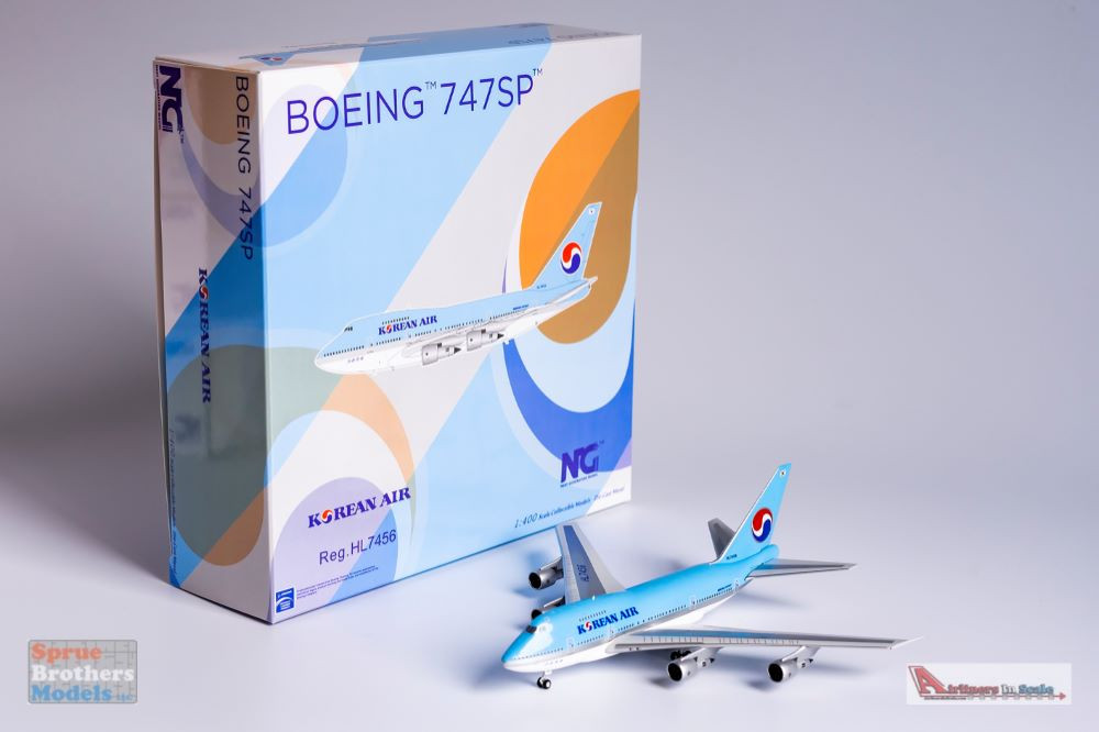 NGM07016 1:400 NG Model Korean Air B747SP Reg #HL7456 (pre-painted